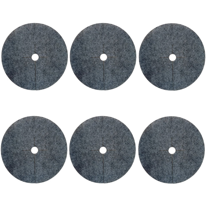 Bertoni anti-weed disc set to use in the garden, 6 pieces, 50 cm, gray