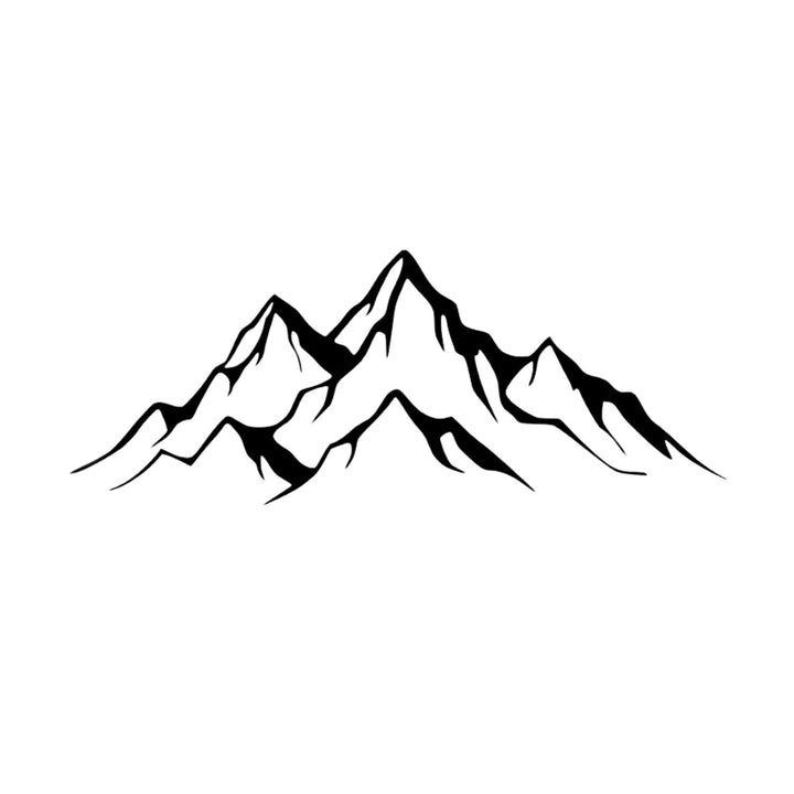 Openwork painting, 3D wall decoration, 3D painting "Panorama of Mountains" 67x23cm Black