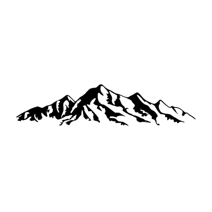 Openwork painting, 3D wall decoration, 3D painting "Mountains of the Alps" 120x28cm Black