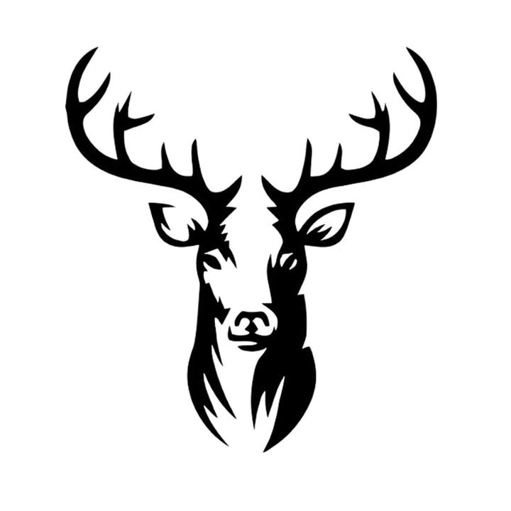 Openwork painting, 3D wall decoration, 3D painting "Deer" 50x45cm black