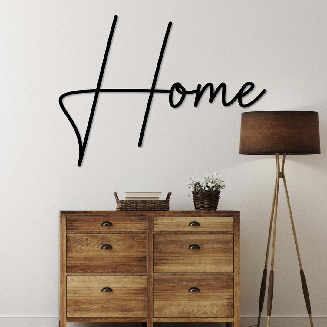 Openwork painting, 3D wall decoration, 3D painting "Home" 50x45cm black