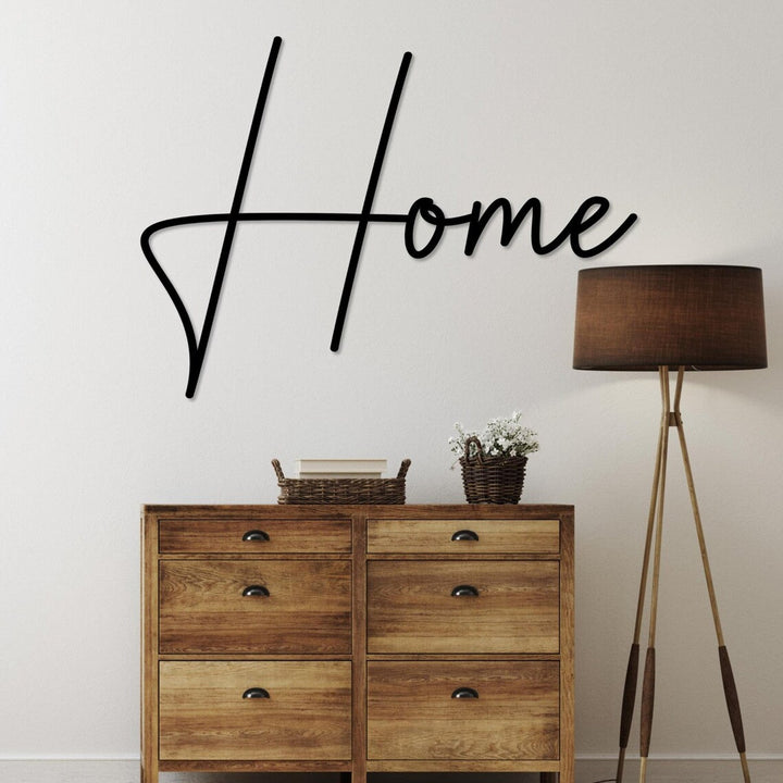 Openwork painting, 3D wall decoration, 3D painting "Home" 50x45cm black