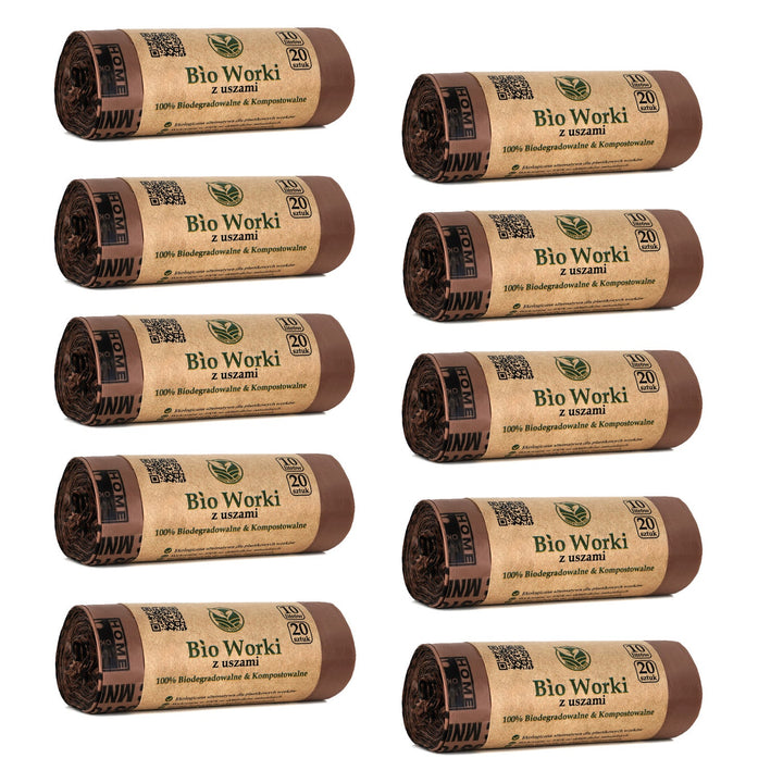 BIO compostable biodegradable bags 10 liters 10x20 pieces
