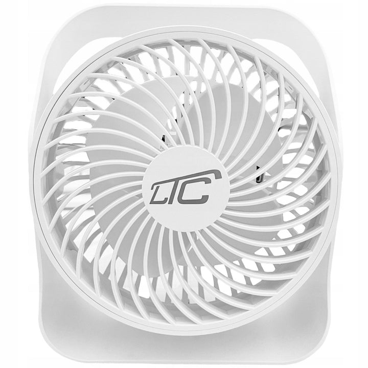 LTC wireless desk fan, USB C charging, 4 speed levels, 2000 mAh battery, LXWB16