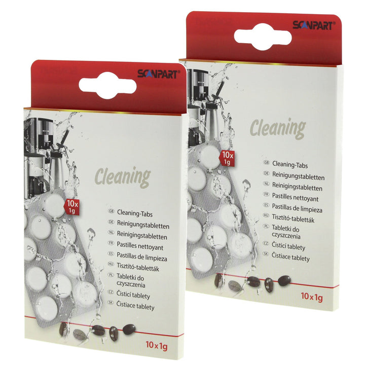 Coffee machine cleaning tablets, 10 pieces, universal, Scanpart, 2 packs