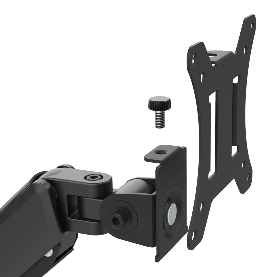 Maclean 3 monitor mount, gas spring, 17"-27", 2-8kg, black, MC-137