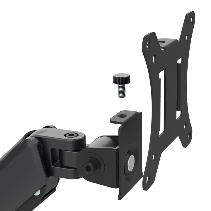 Maclean 3 monitor mount, gas spring, 17"-27", 2-8kg, black, MC-137