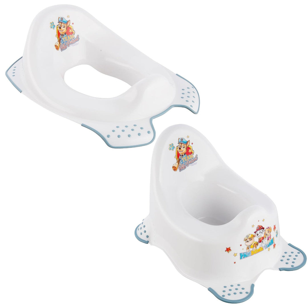 Psi Patrol non-slip toilet seat pad - Paw Patrol+ Psi Patrol non-slip nightstand, White, Max 15kg