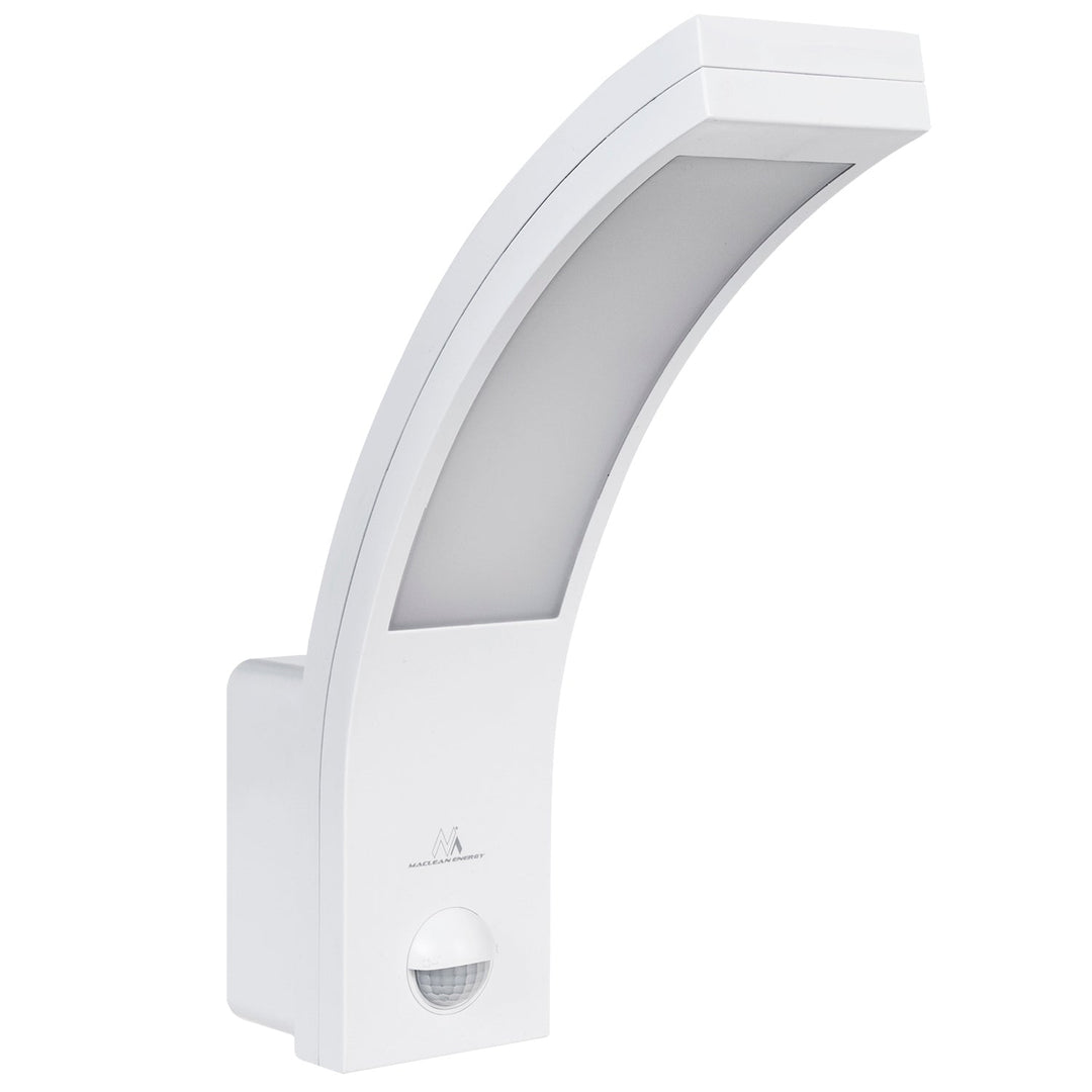 Maclean motion sensor LED lamp, PIR motion sensor, white, 10W, IP54, 750lm, neutral white (4000K) MCE244 W. 2 Pices