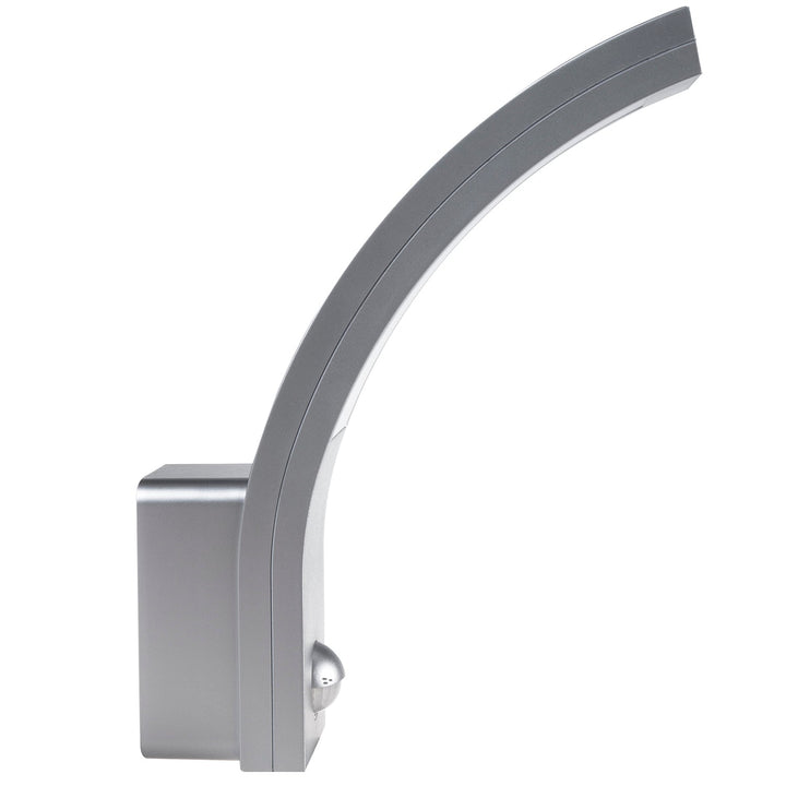 Maclean motion sensor LED lamp, PIR motion sensor, silver, 10W, IP54, 750lm, neutral white (4000K) MCE244 S, 2 pieces