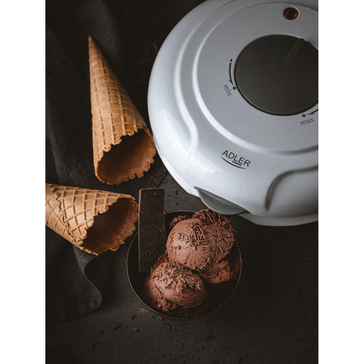 Adler waffle maker, infinitely adjustable temperature, 1500W, white, AD 3038