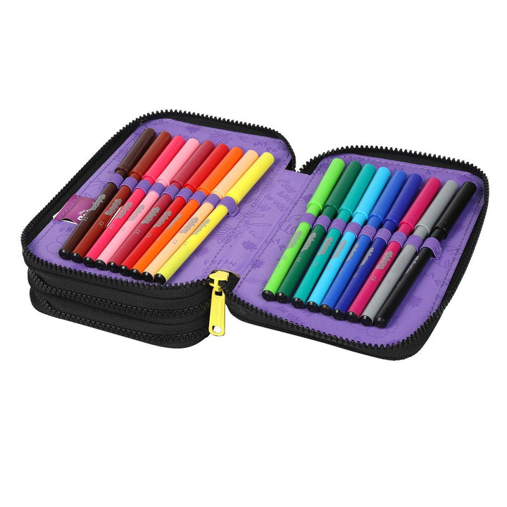 CoolPack three-compartment pencil case with accessories JUMPER 3 STITCH
