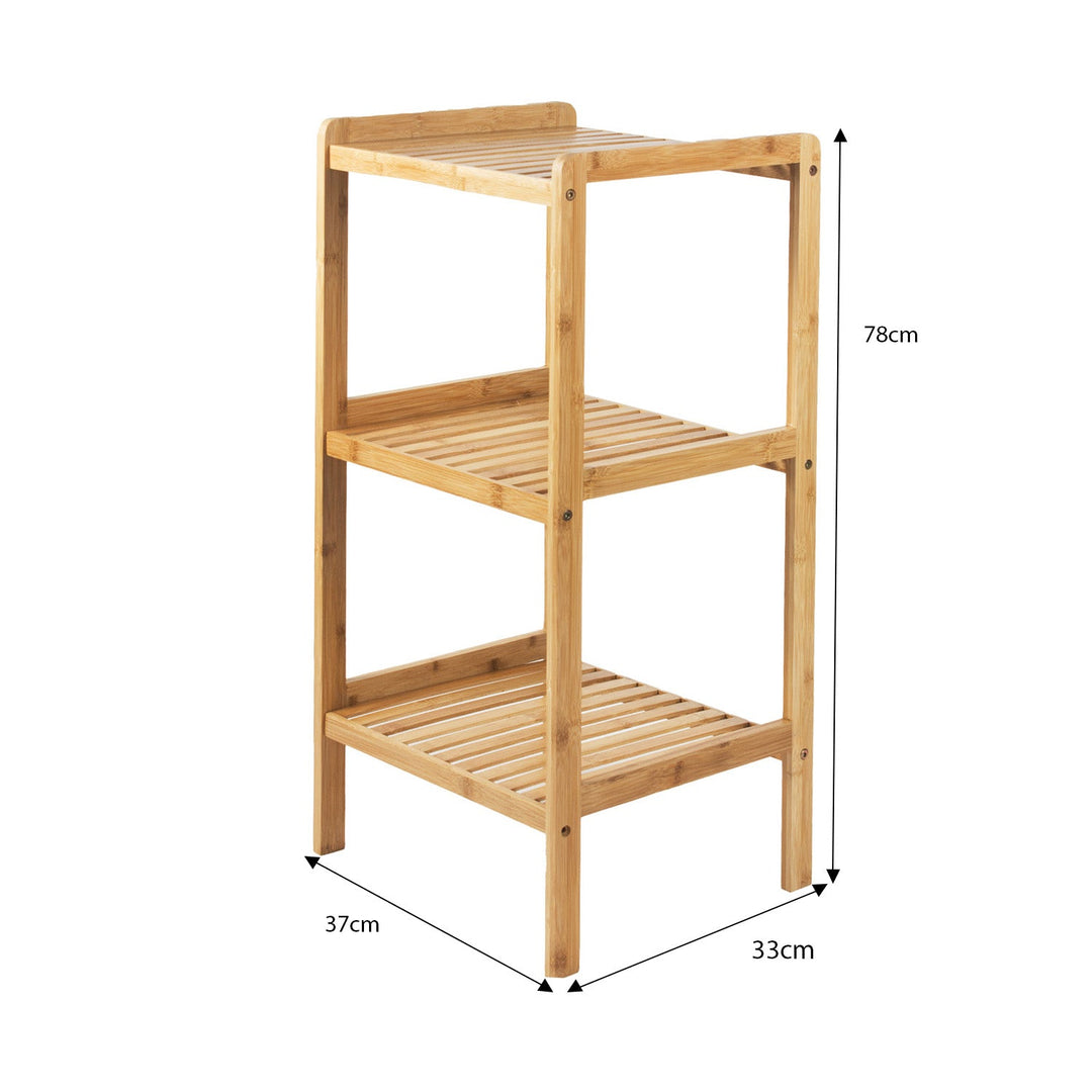GreenBlue bamboo bathroom cabinet, 370x330x780mm, 3 shelves, GB321, 2 pieces