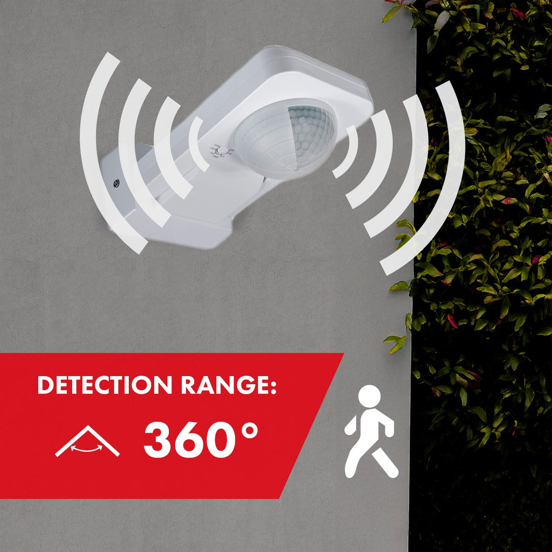 Maclean PIR motion sensor, infrared, IP65, max 2000W, MCE243, 2 pieces