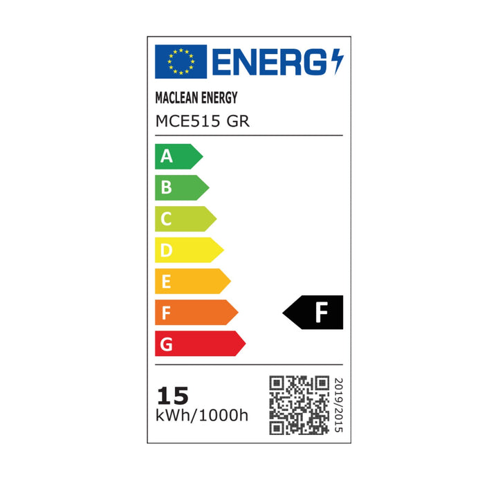 Maclean motion sensor LED lamp, PIR motion sensor, grey, 15W, IP65, 1600lm, neutral white (4000K) MCE515 GR, 2 pieces