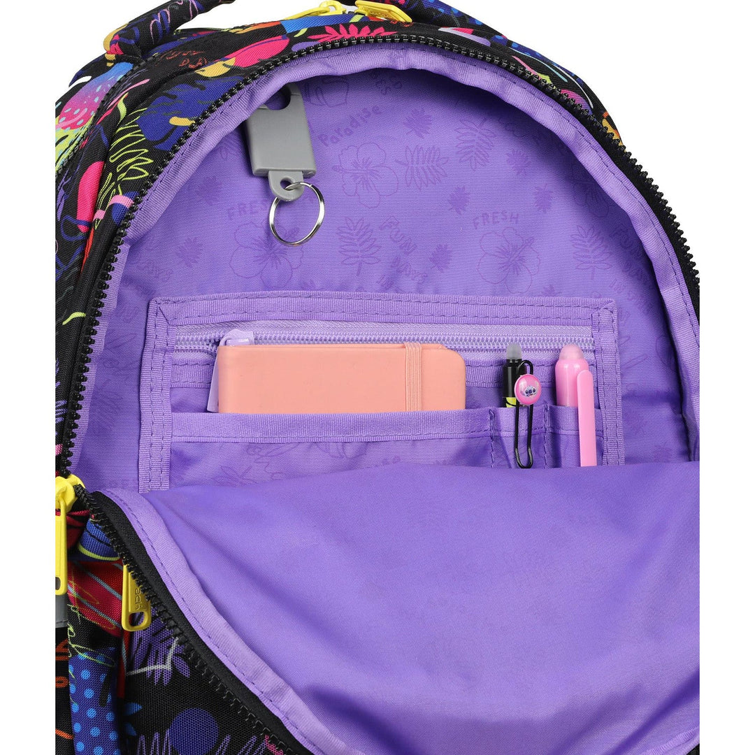 Coolpack Jerry DISNEY STITCH 19 L school backpack black + CoolPack three-compartment pencil case with accessories JUMPER 3 STITCH