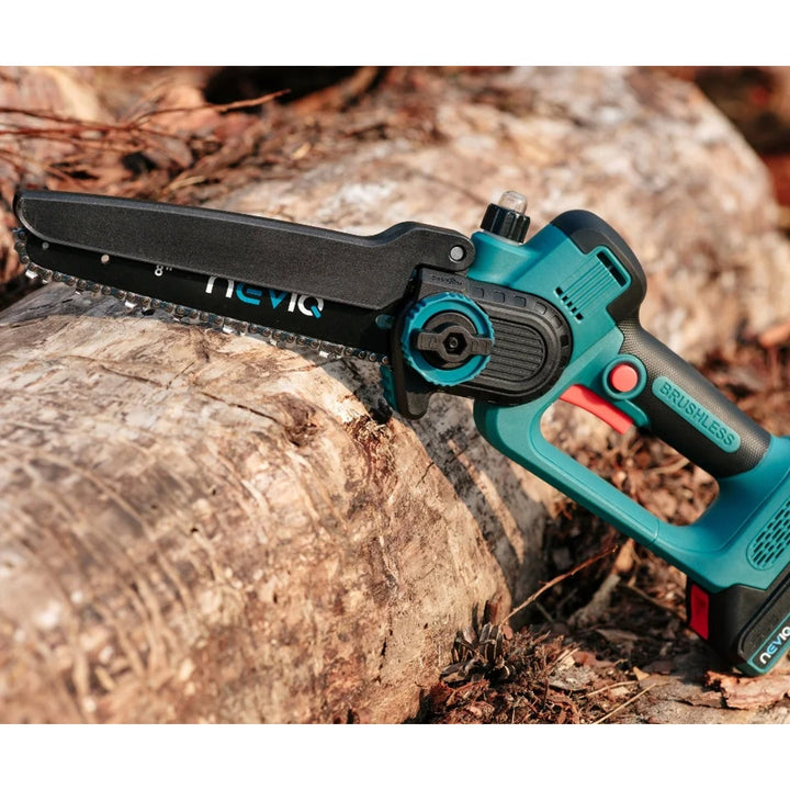 NEVIQ cordless chainsaw, 8'' bar, 500W, brushless motor, LX8303