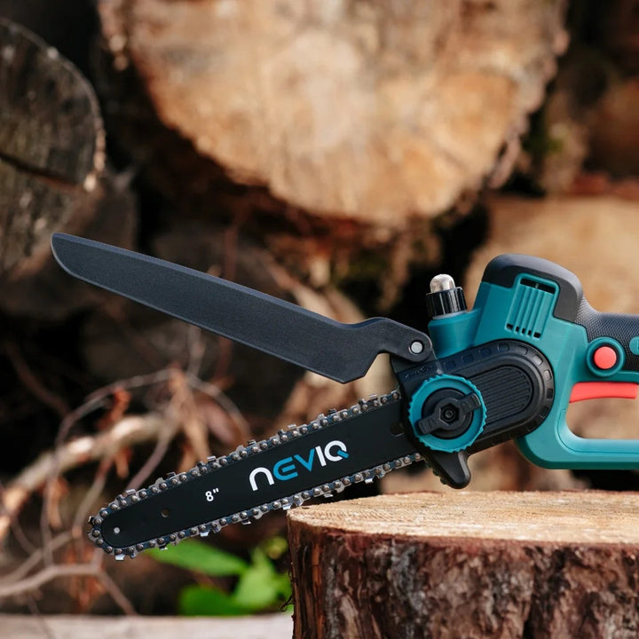 NEVIQ cordless chainsaw, 8'' bar, 500W, brushless motor, LX8303