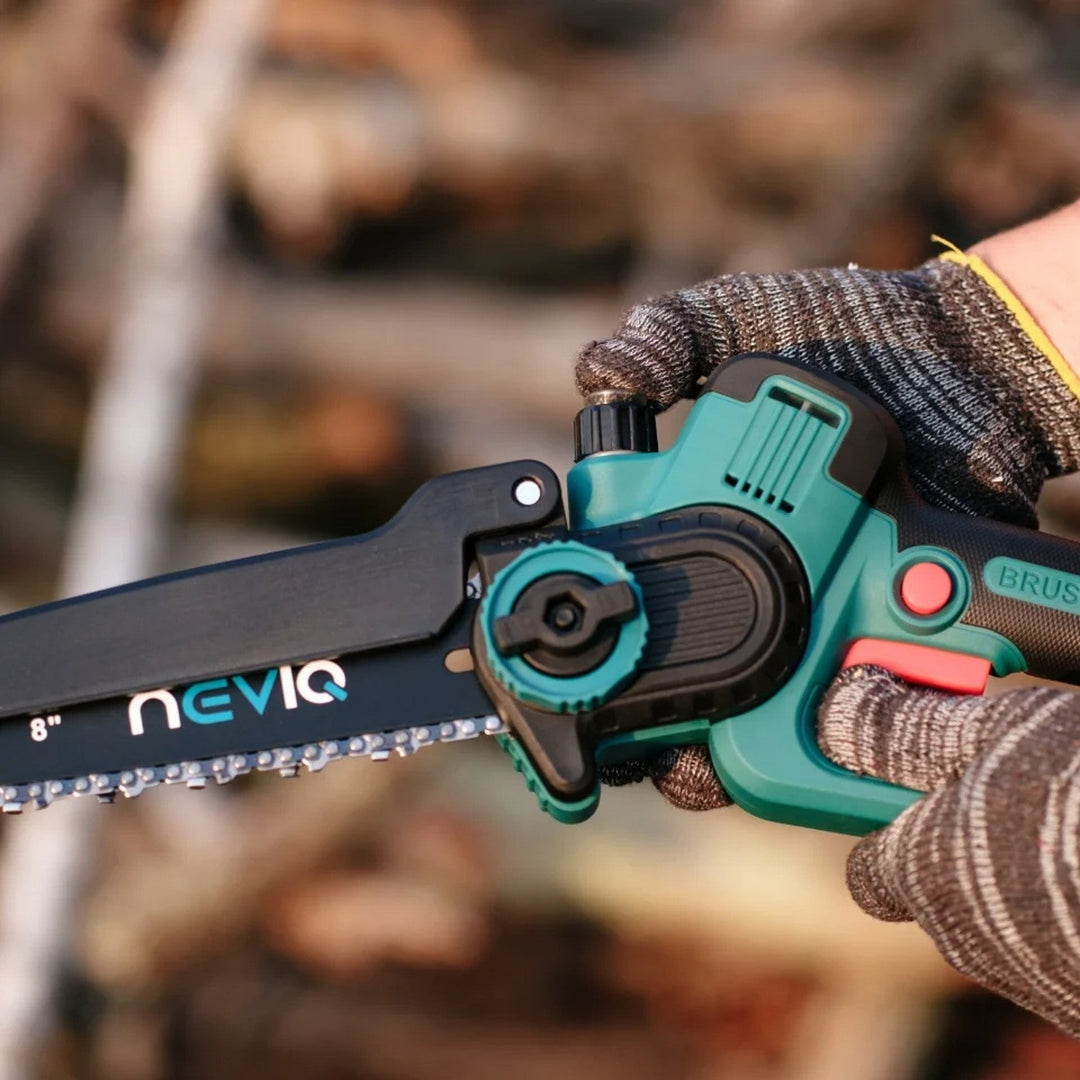NEVIQ cordless chainsaw, 8'' bar, 500W, brushless motor, LX8303