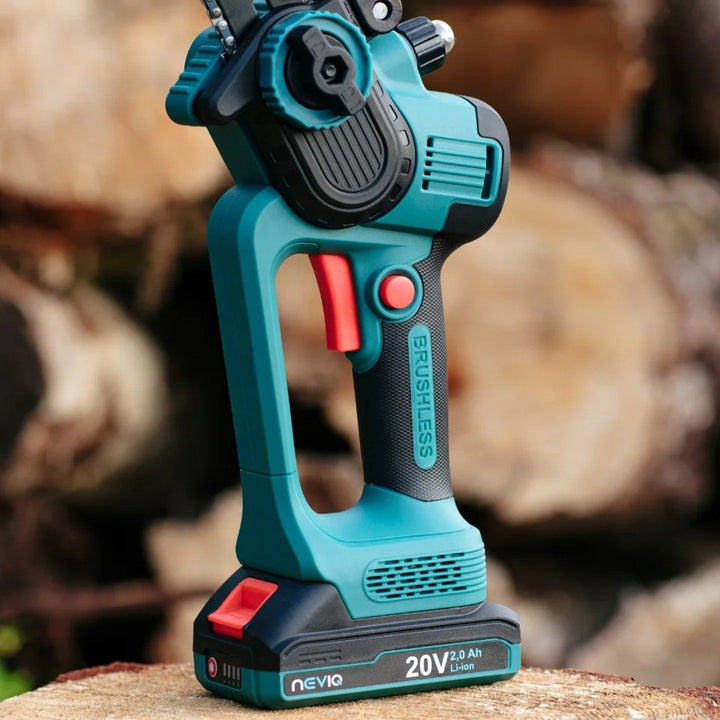 NEVIQ cordless chainsaw, 8'' bar, 500W, brushless motor, LX8303
