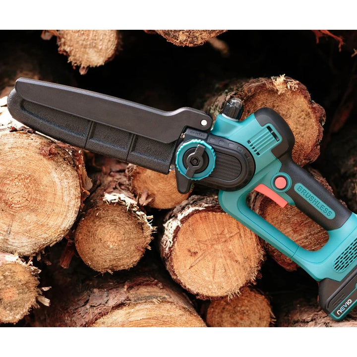 NEVIQ cordless chainsaw, 8'' bar, 500W, brushless motor, LX8303
