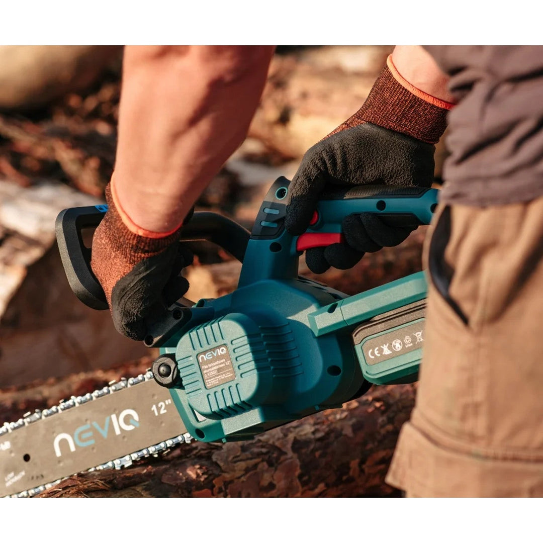 NEVIQ cordless chainsaw, 12'' bar, 1000W, brushless motor, L12302