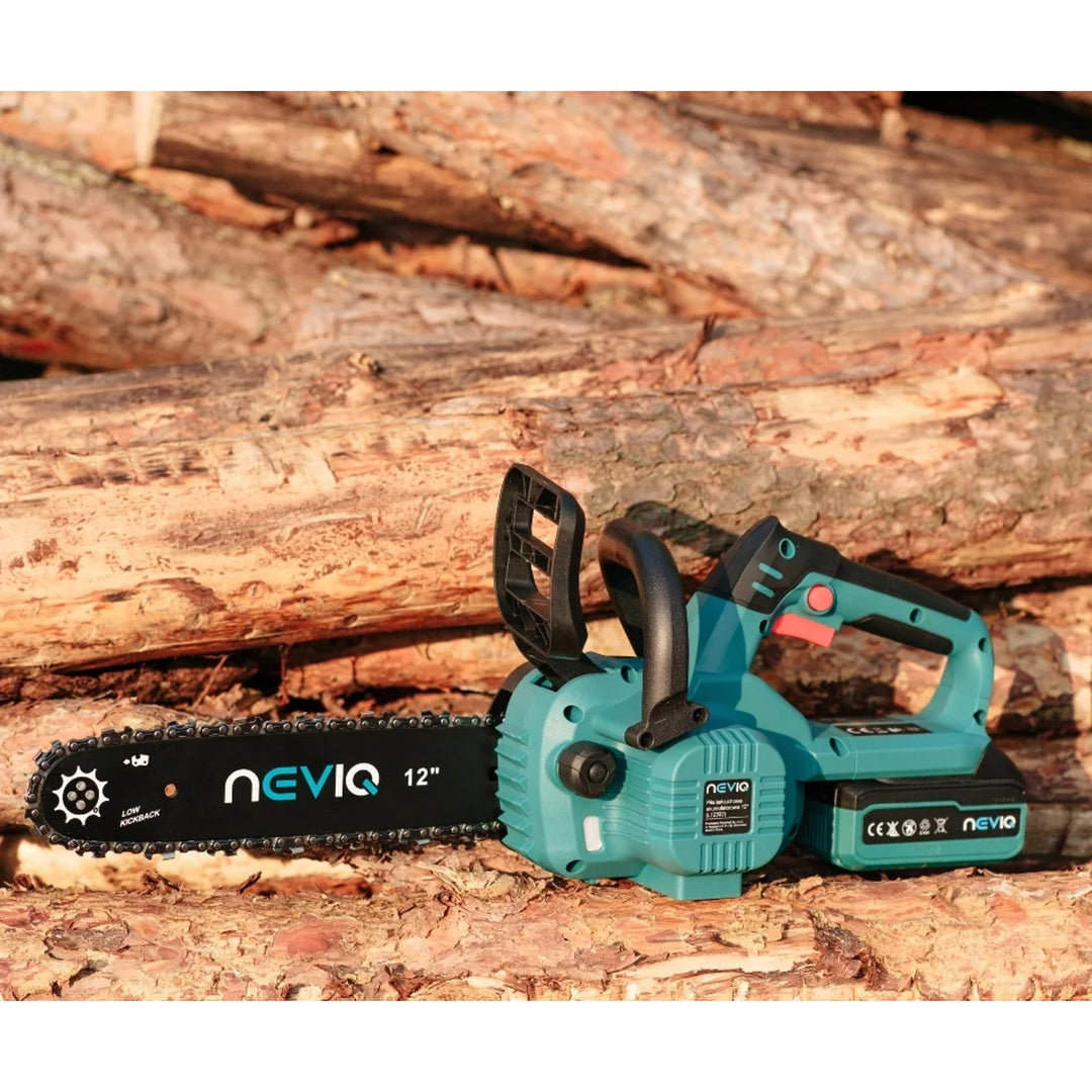 NEVIQ cordless chainsaw, 12'' bar, 1000W, brushless motor, L12302