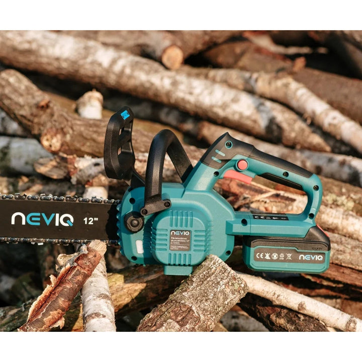 NEVIQ cordless chainsaw, 12'' bar, 1000W, brushless motor, L12302