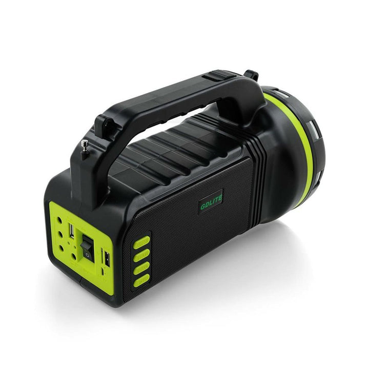 Verna multi-function solar flashlight, 6in1, powerbank, solar panel, lamp, LED lights, speaker+radio, Tur000008