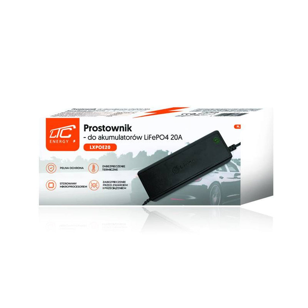LTC Energy LiFePO4 Battery Rectifier, BMS, 20A, 230/14.6V, 300W Power, Built-in Protection, LXPOE20