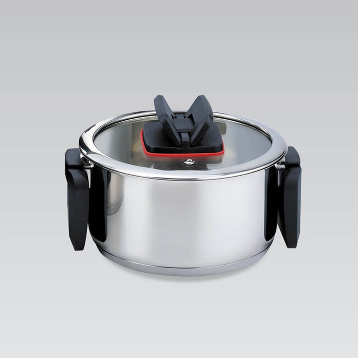 Maestro pot set, 6 pieces, stainless steel, folding handles, MR-3531-6
