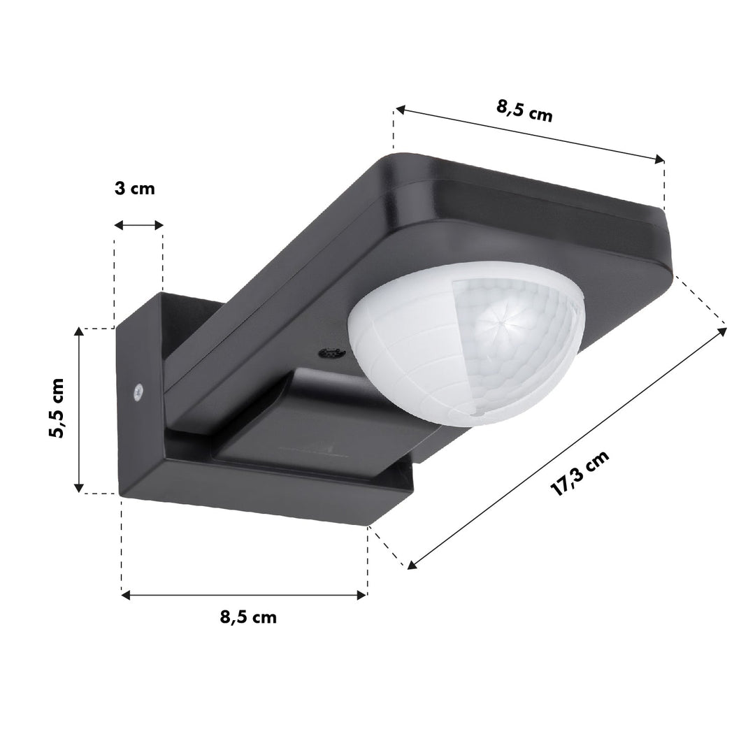 Maclean PIR motion sensor, infrared, IP65, max 2000W, MCE243 GR, 2 pieces