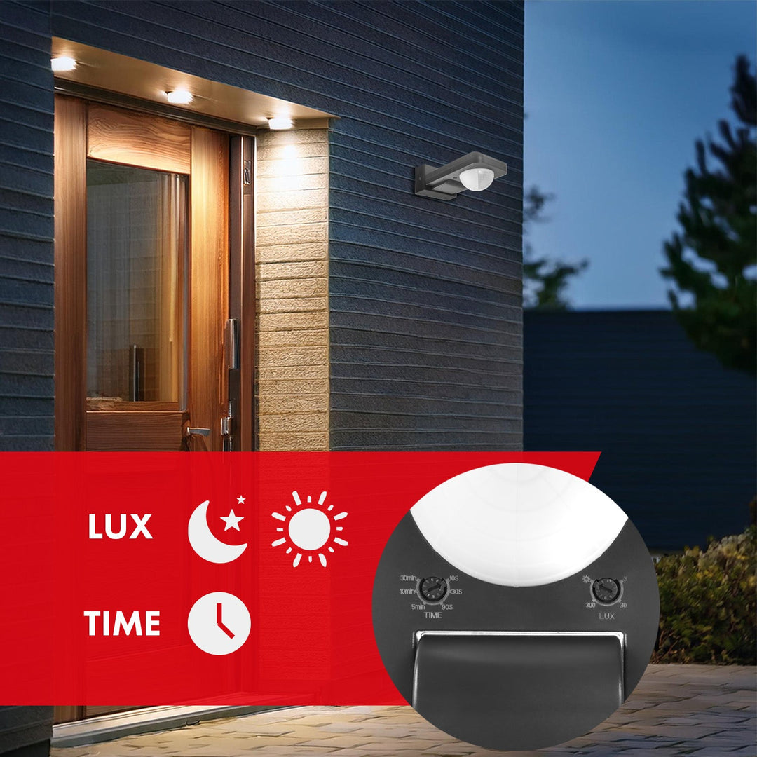 Maclean PIR motion sensor, infrared, IP65, max 2000W, MCE243 GR, 2 pieces