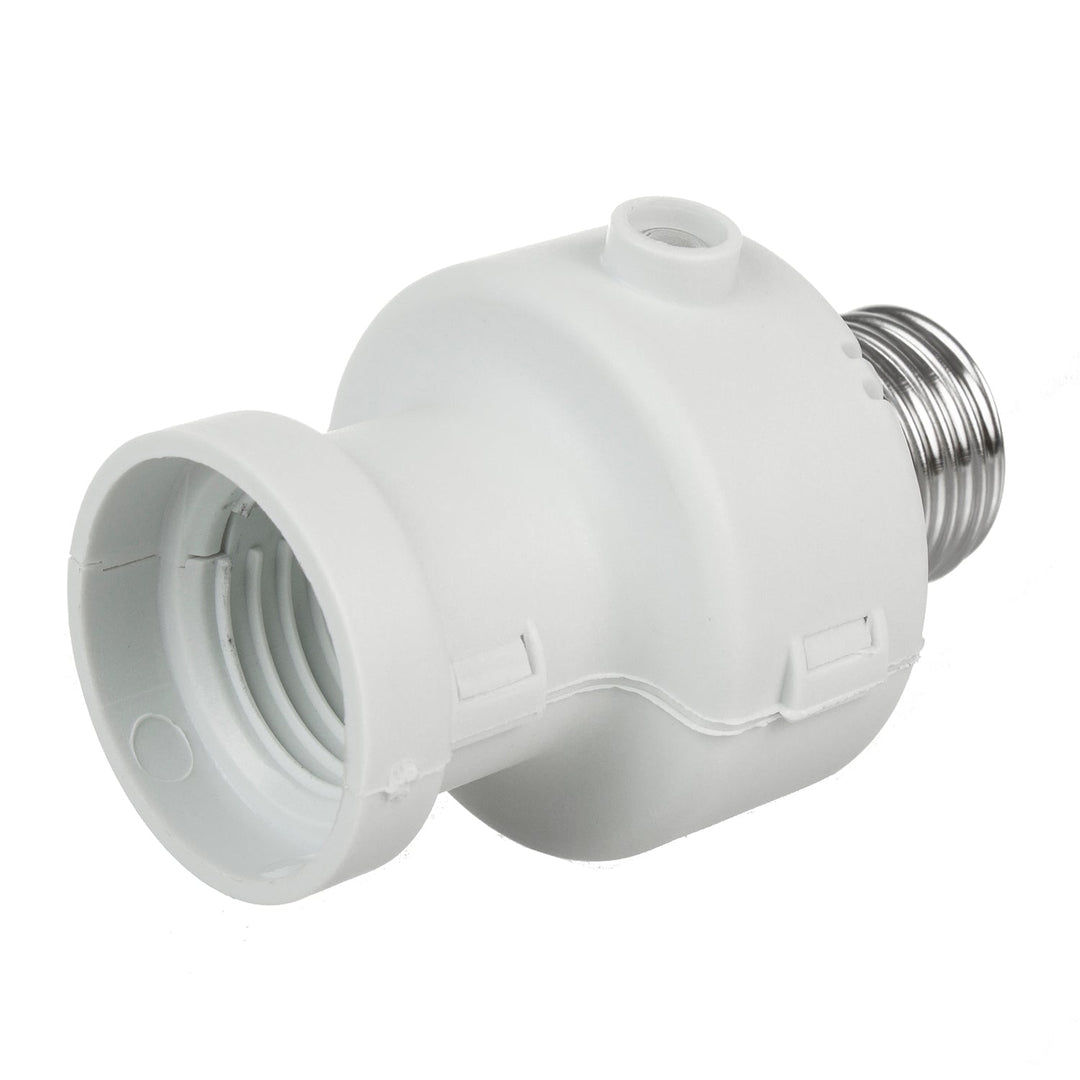 Maclean bulb holder, E27, max. 100W, with dusk sensor, timer, white color, MCE21W, 4 pieces