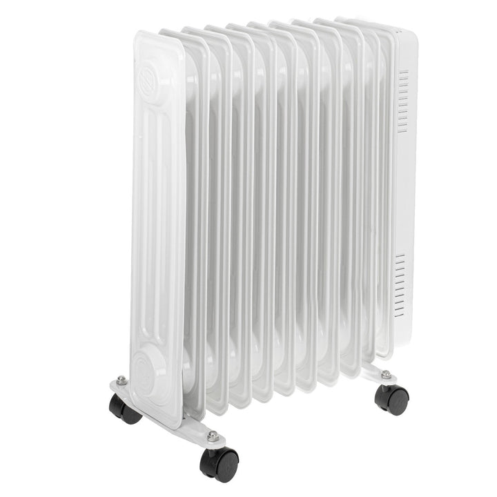 Adler oil heater, 11 ribs, power 2500W, 3 heating levels, white, AD 7817