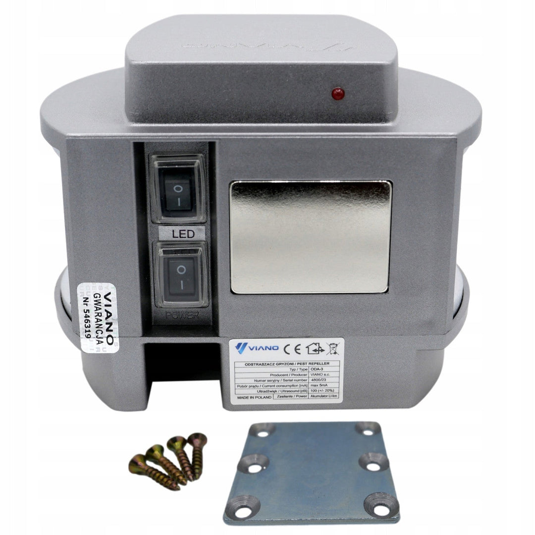 Wireless rodent deterrent marten mice Viano, IP44, 4Ah Li-ion battery, LED mode, Trio