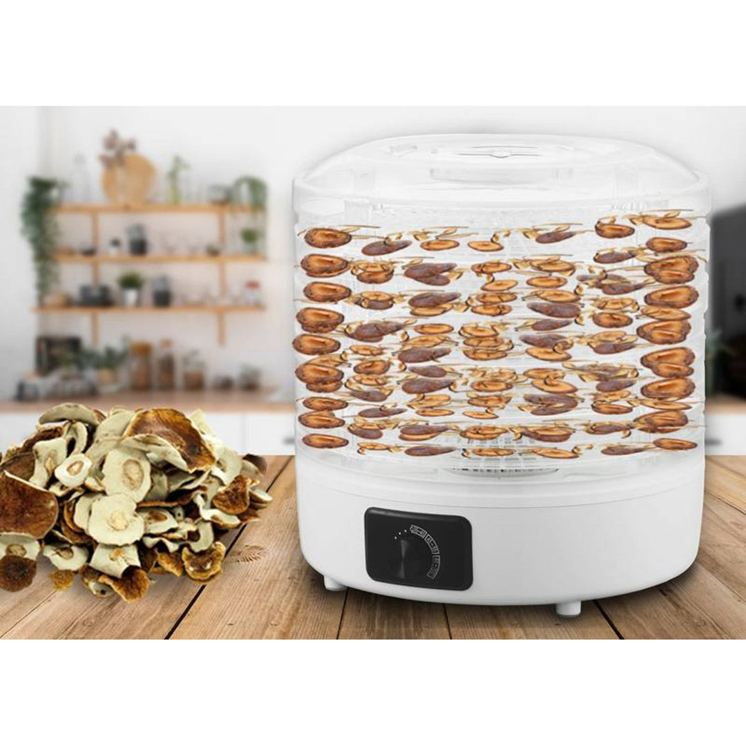 LTC mushroom, vegetable, fruit, meat dryer, adjustable power, non-slip base, 5 trays, dishwasher safe, LXSR003
