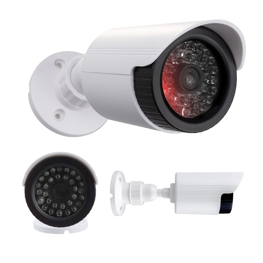 Dummy tube camera, IR LEDs, white, 2xAA power supply (not included), ABS, IR1800 W