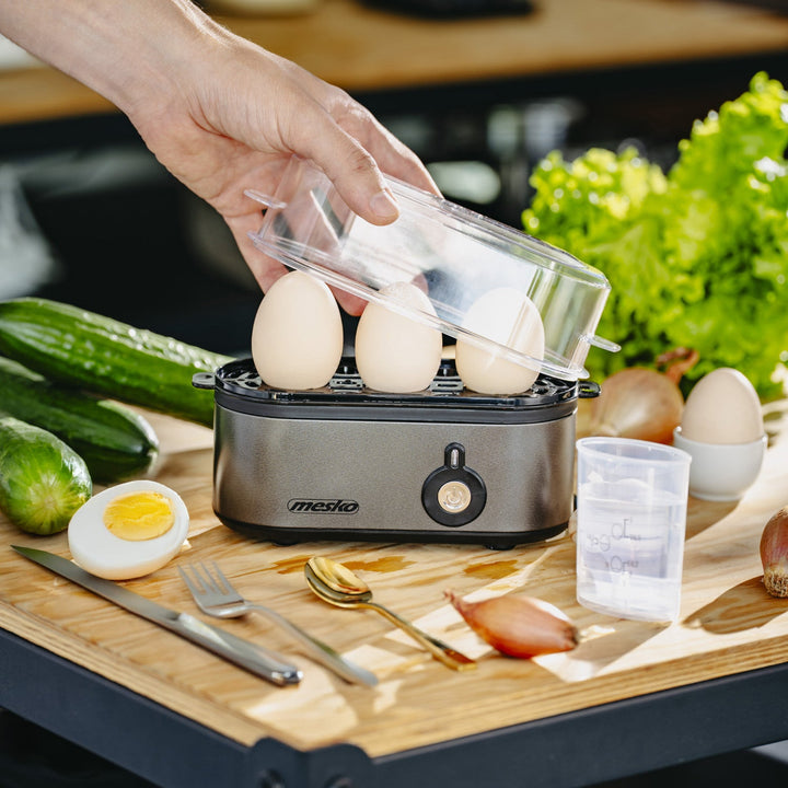 Mesko 3 egg cooker, 210W power, selectable cooking degree, indicator light, MS 4485