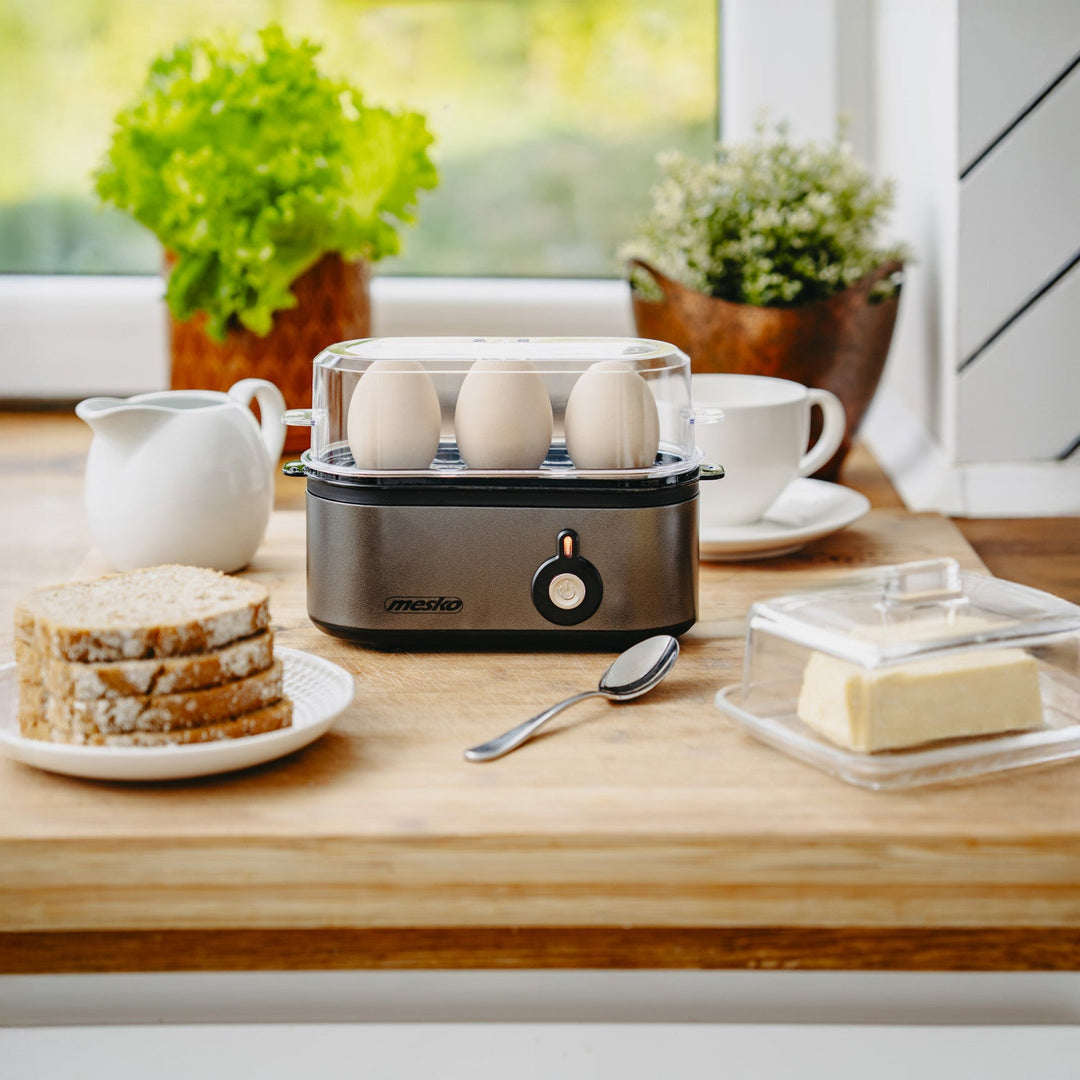 Mesko 3 egg cooker, 210W power, selectable cooking degree, indicator light, MS 4485