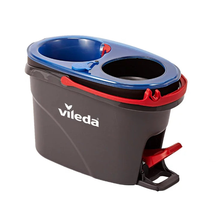 Vileda rotary mop, two compartments, centrifugation system, folding bar, easy corner cleaning, turbo H2prO + 2 extra cartridges