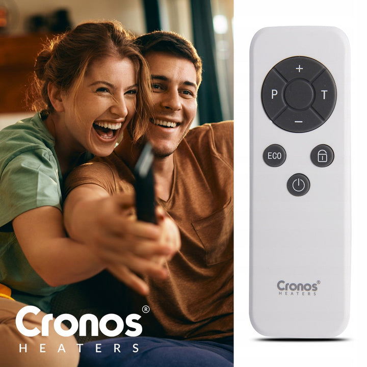 Cronos infrared heater, 770W, smartphone controlled, built-in thermostat, 98% conversion rate, IP44 protection, Synthelith PRO CRP-770TWP