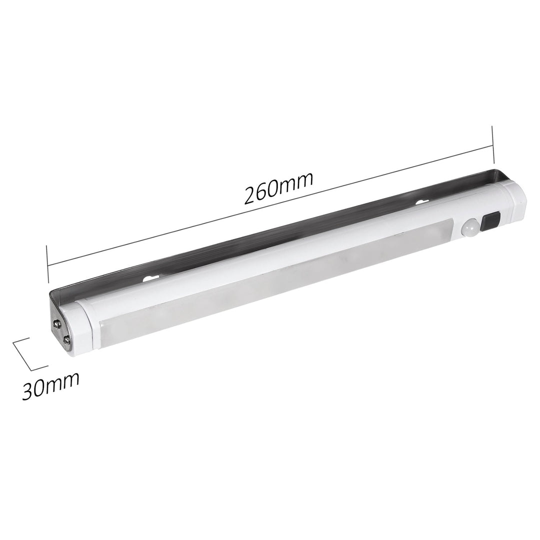 Maclean LED kitchen lamp, under-cabinet 9 SMD, battery operated, PIR sensor on/off, MCE166 + 3x Varta Industrial LR6/AA R-06 batteries