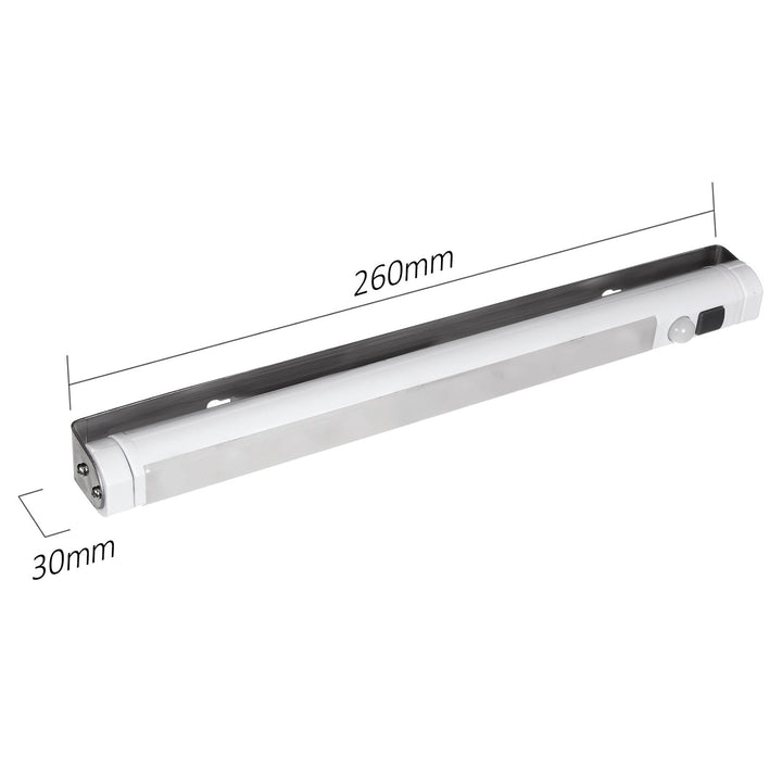 Maclean LED kitchen lamp, under-cabinet 9 SMD, battery operated, PIR sensor on/off, MCE166 + 3x Varta Industrial LR6/AA R-06 batteries