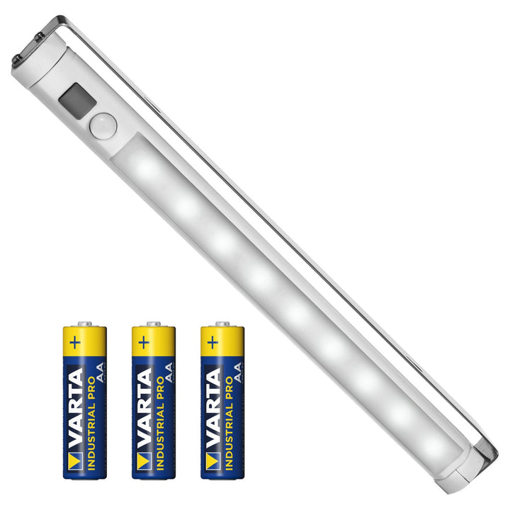 Maclean LED kitchen lamp, under-cabinet 9 SMD, battery operated, PIR sensor on/off, MCE166 + 3x Varta Industrial LR6/AA R-06 batteries