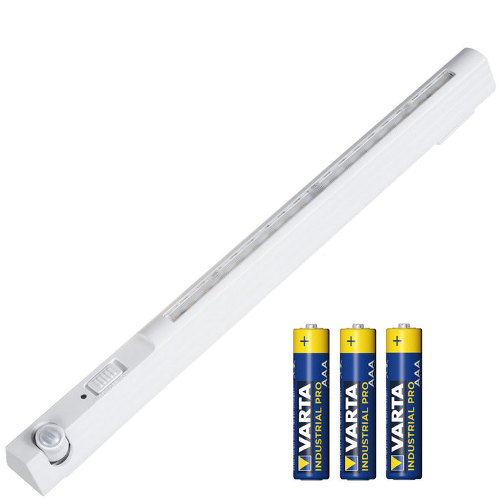 Maclean LED lamp, with motion sensor, hook, ON/OFF/AUTO, temp. 4000K, range 3m, MCE235 + 3x Varta Industrial AAA alkaline battery