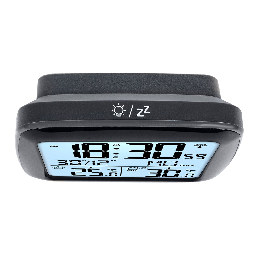 GreenBlue wireless weather station, with DCF system, calendar, alarm, GB542 + 4x Varta Industrial AAA alkaline battery