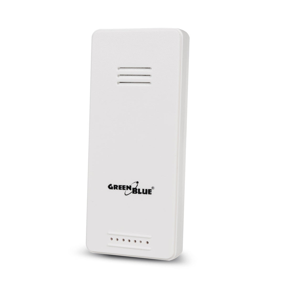 GreenBlue wireless weather station, with DCF system, calendar, alarm, GB542 + 4x Varta Industrial AAA alkaline battery