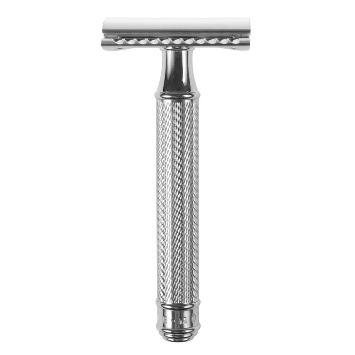 Traditional razor, razor blade, chrome-plated brass, MÜHLE R89