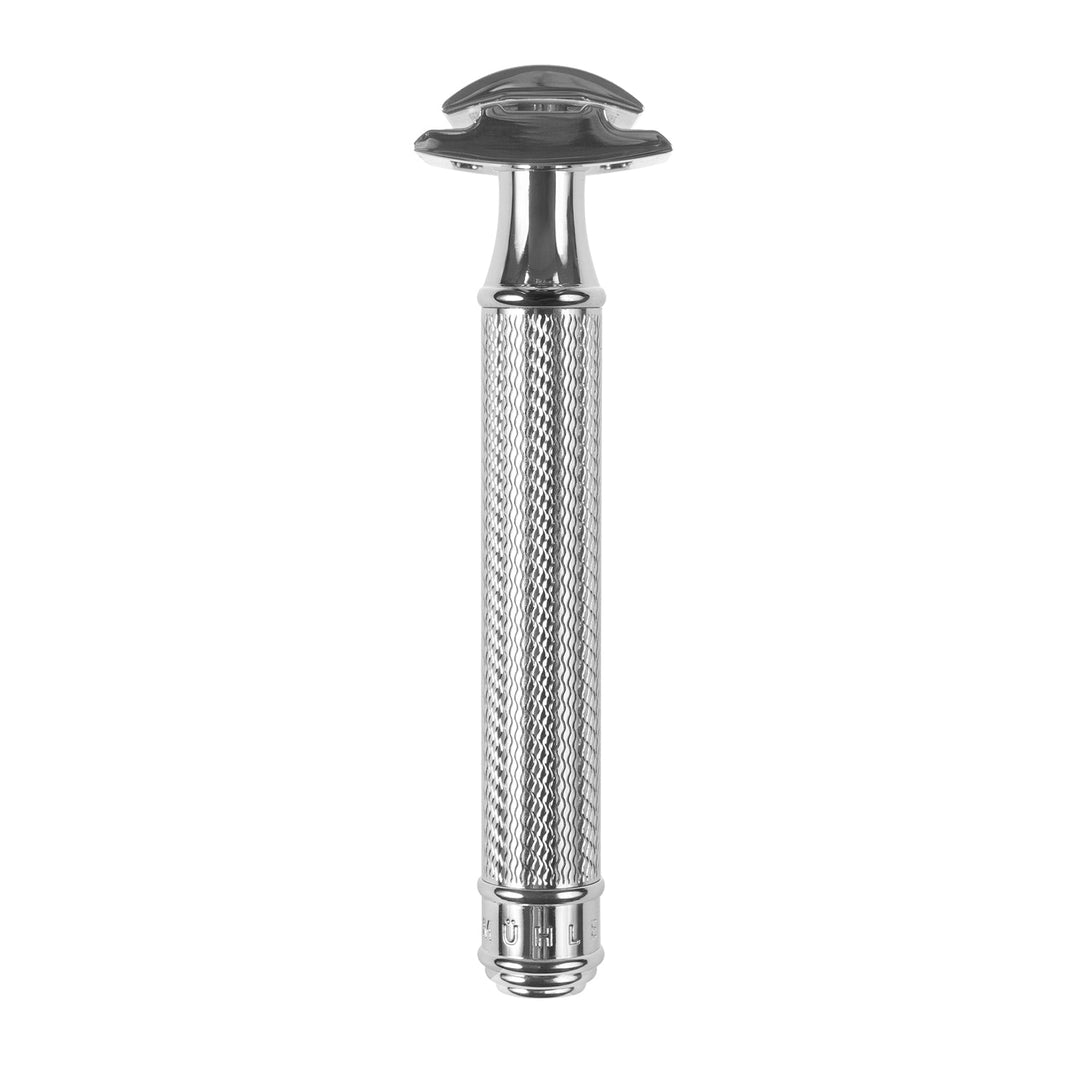 Traditional razor, razor blade, chrome-plated brass, MÜHLE R89